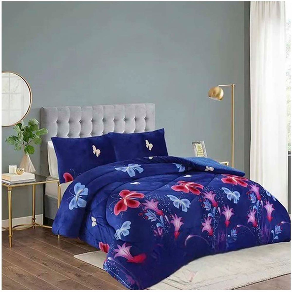 GENERICO - Cubrecama Plush con Chiporro 2 plazas.