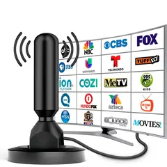 GENERICO - Antena HD Tv Digital Abierta DVB-T2 360 Coaxial Versatil