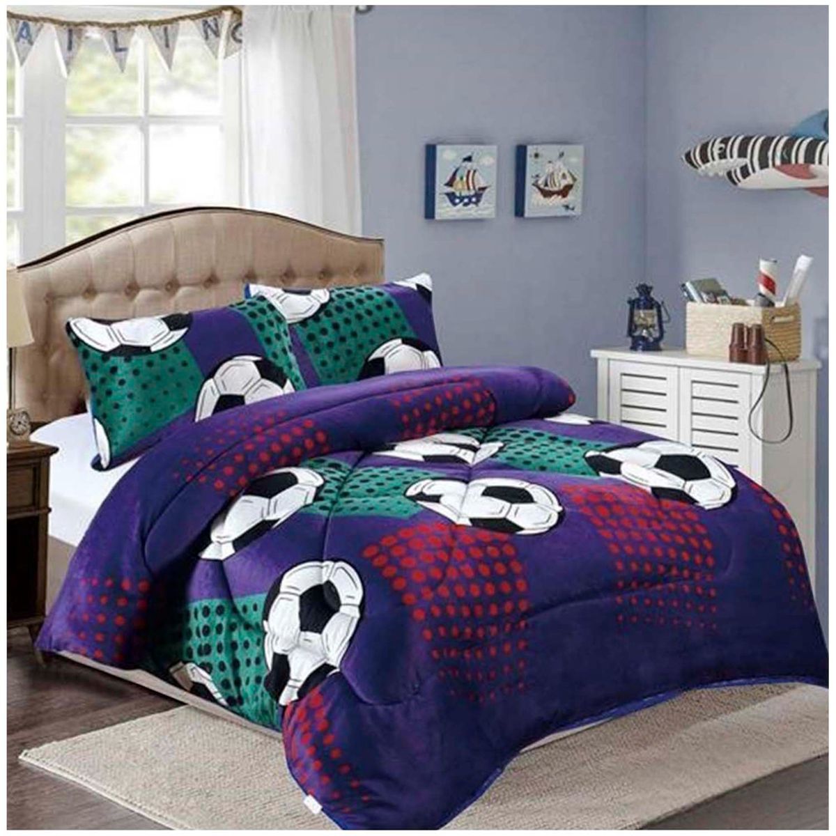 GENERICO - Cubrecama Premium Plush con Chiporro plaza y media md01.