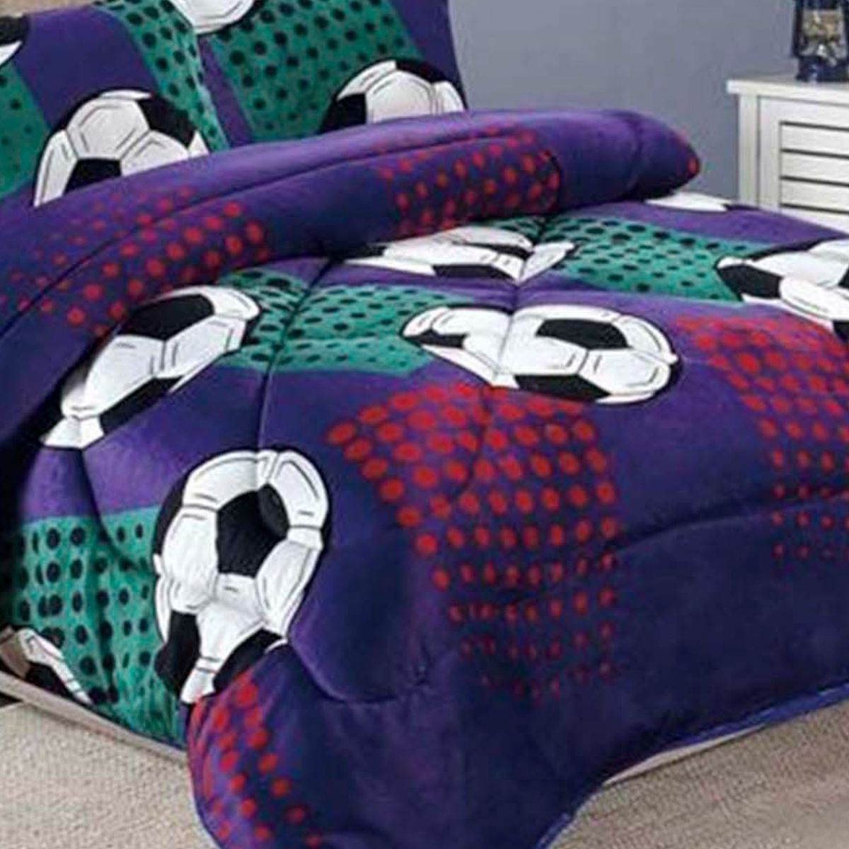 GENERICO - Cubrecama Premium Plush con Chiporro plaza y media md01.