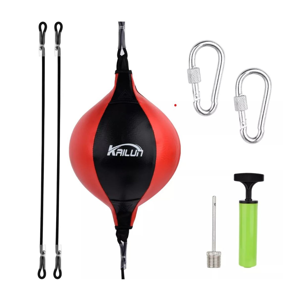 GENERICO - Pera Box Inflable Con Elástico Punching Ball Velocidad Negro