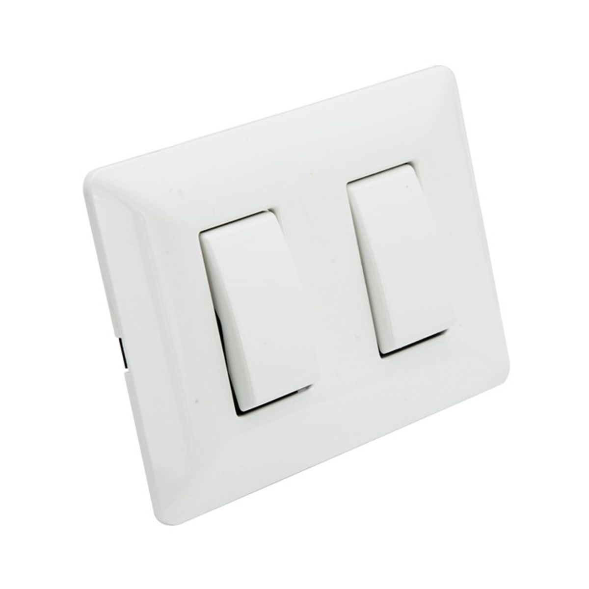 PHILCO - Interruptor Doble Pared Muro 250v 10a Philco Blanco