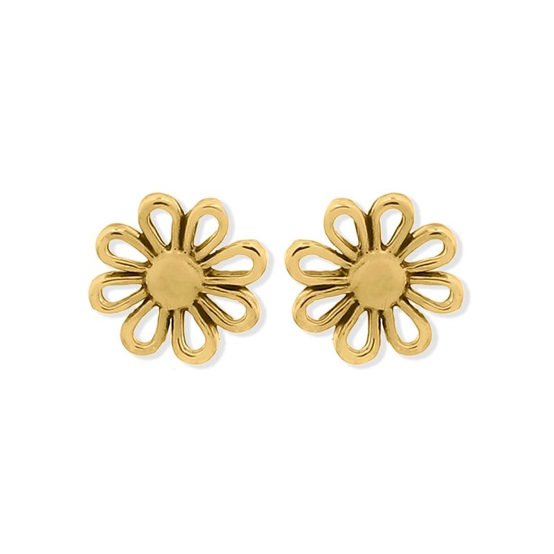 MABELITA - Aros baño de Oro Aritos Margarita