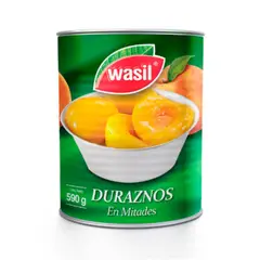 GENERICO - Durazno en conserva Mitades Wasil 590 grs