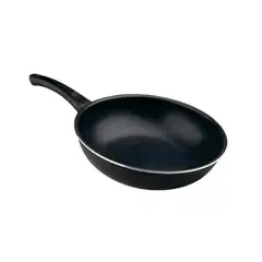 OEM - WOK 24 CM MANGO NEGRO
