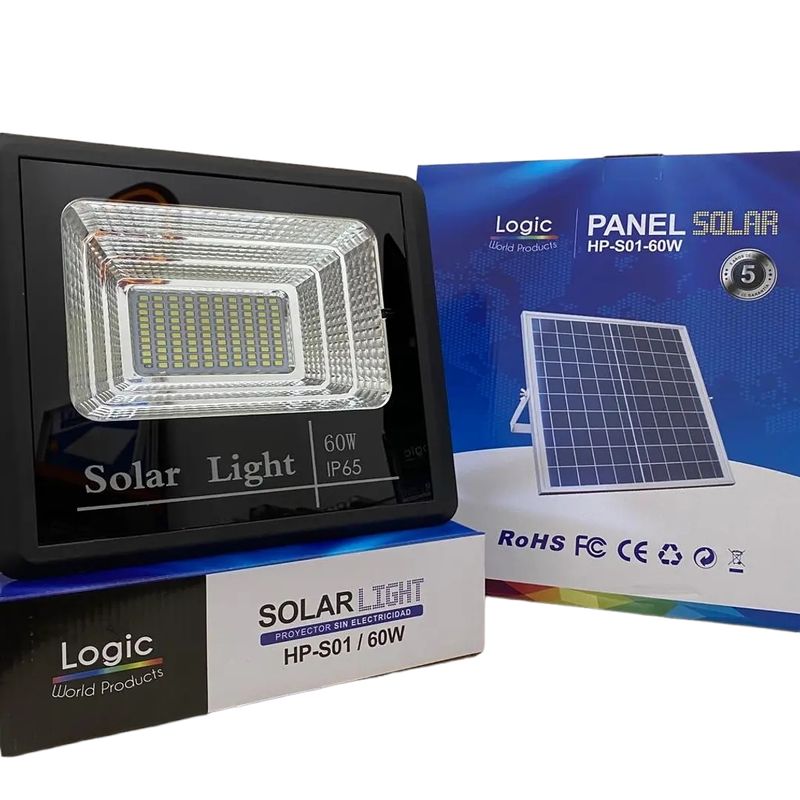 LOGIC - Proyector Solar LED 60w Línea Profesional Quick Blue.