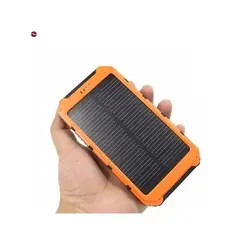 GENERICO - Bateria Portatil Externa 20.000 Mah 2 Usb Solar Powerbank Color Negro