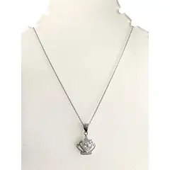 TAETHAI - Gargantilla de plata 925 y corona circón