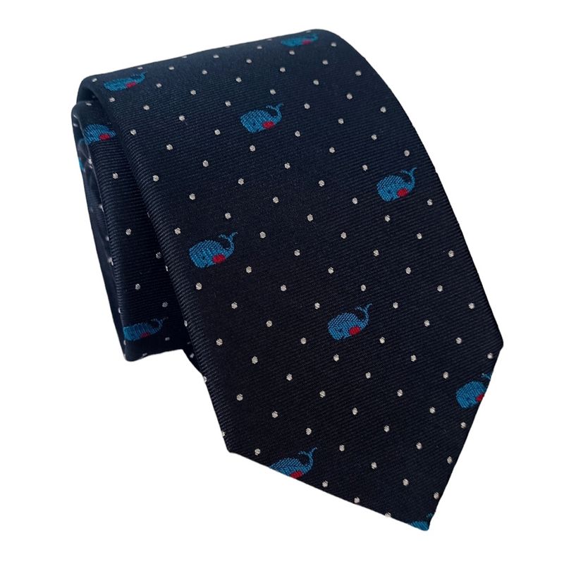 LUCIA CORBATAS - Corbata seda ballenas Luciacorbatas