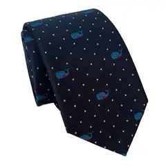 LUCIA CORBATAS - Corbata seda ballenas Luciacorbatas