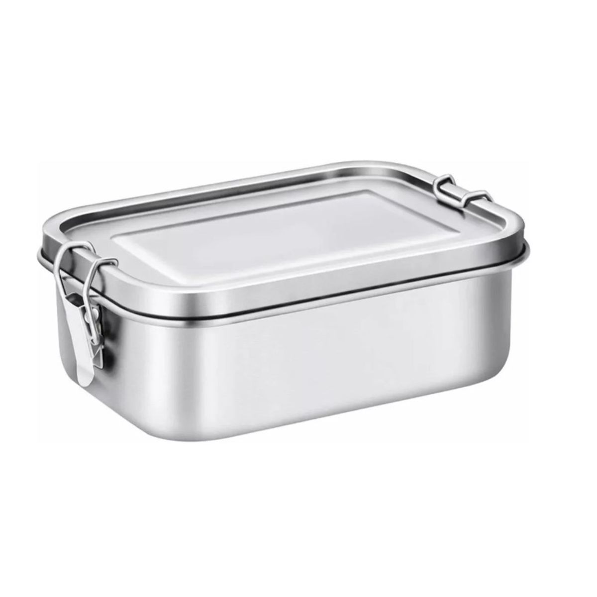 GENERICO - Bandeja Lonchera Escolar Fiambrera Acero 1200cc Hermético