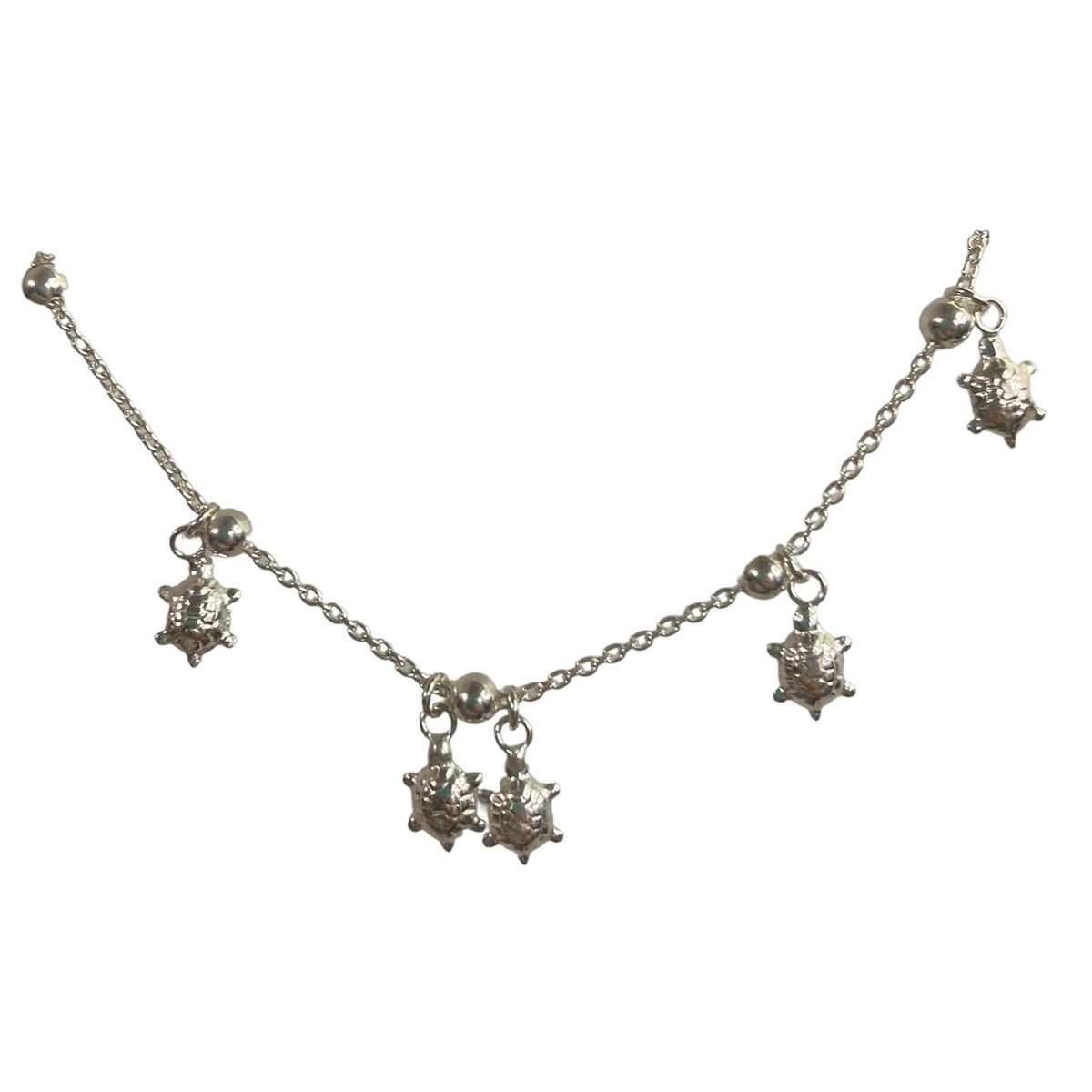 TAETHAI - Tobillera de plata 925 con dijes