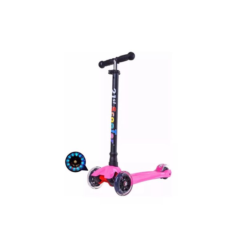 GENERICO - Scooter Monopatín Plegable Ruedas Led Niños  Lhua StoreRosa