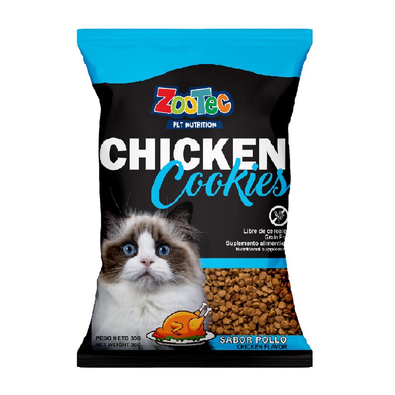 GENERICO - Chicken Cookies Gato Zootec 35g.