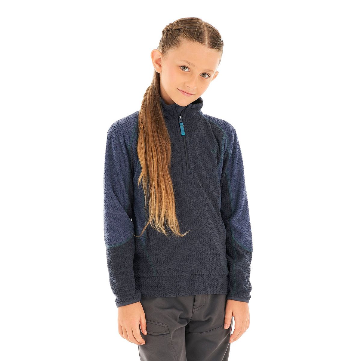 LIPPI - Poleron Niña Saltamontes Nano-F 14 Zip Azul Marino Lippi