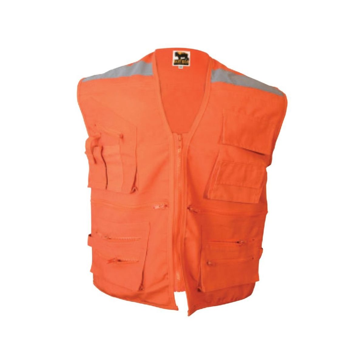 BUFALO - Chaleco Geologo Canvas 3 Bolsillos, Bolsillo Portalapiz