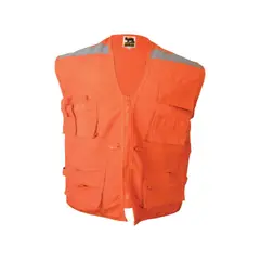 BUFALO - Chaleco Geologo Canvas 3 Bolsillos, Bolsillo Portalapiz