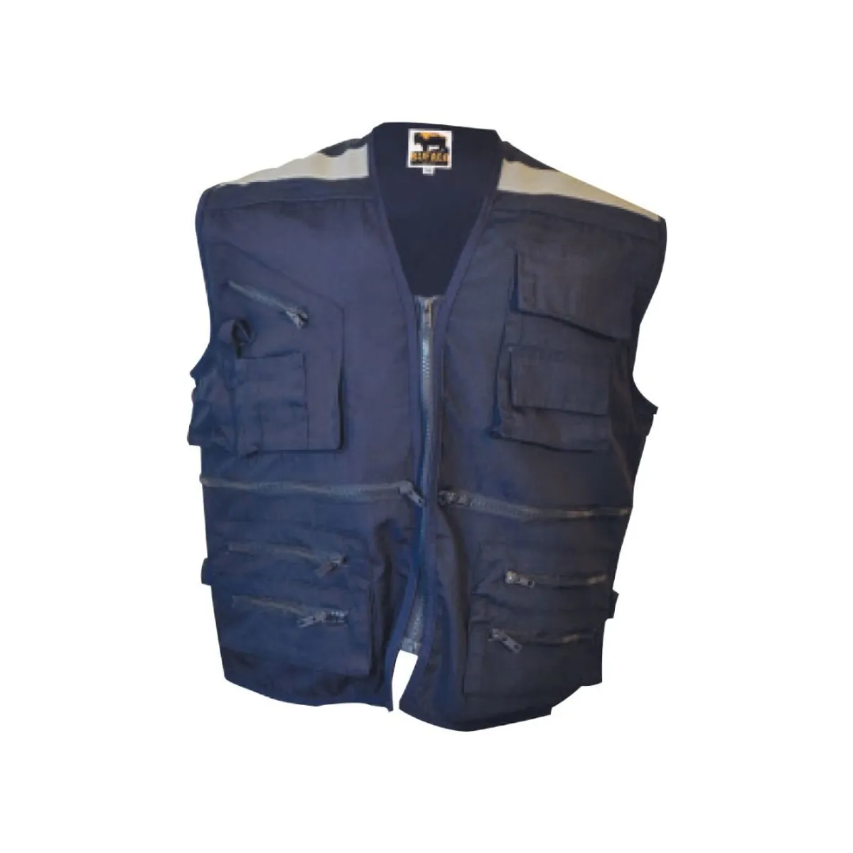 BUFALO - Chaleco Geologo Canvas 3 Bolsillos, Bolsillo Portalapiz