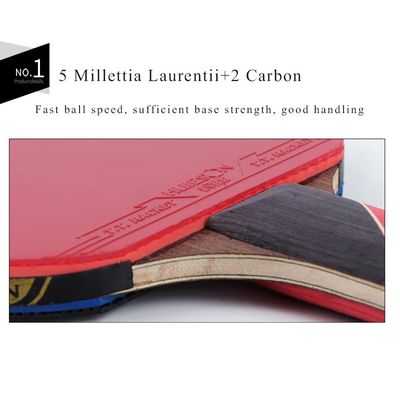 Imagen 2 del producto Paleta De Ping Pong 6 Estrellas Hueison Profesional Carbono