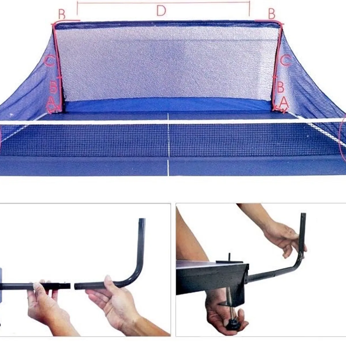 GENERICO - Red Atrapa Pelotas Ping Pong Malla Tenis De Mesa