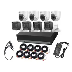 HIKVISION - Kit 8 Camaras 4 Bala 4 Domo Fhd 1080p Lite Edvr Ssd 960gb