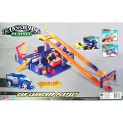 MOTORMAX - 78139 TRANSFORMING CAR LAUNCHER PLAYSET W 2