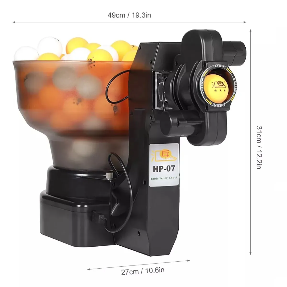 GENERICO - Robot Maquina Lanza Pelotas De Ping Pong Profesional