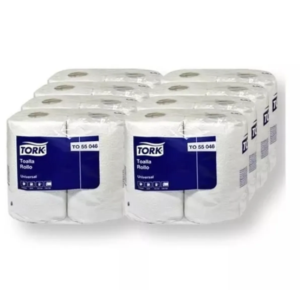 TORK - Toalla De Papel Tork Doble Hoja 24 Mts 16 Rollos 55046