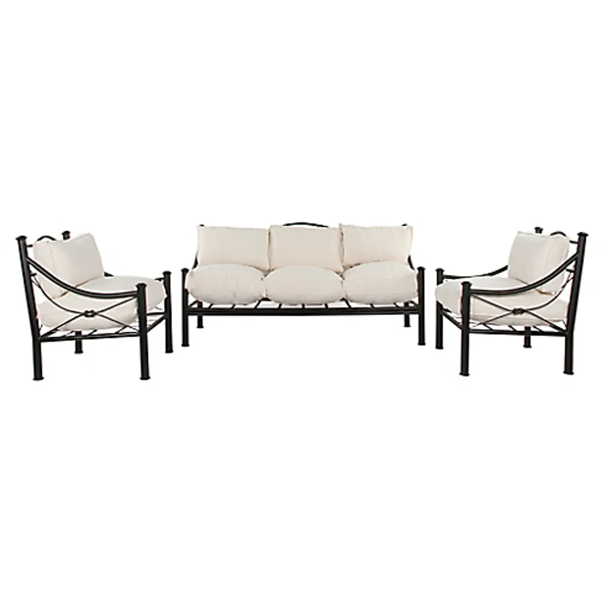 MUEBLES Y TERRAZAS - Living nudo de 3 piezas