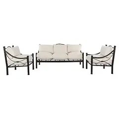 MUEBLES Y TERRAZAS - Living nudo de 3 piezas