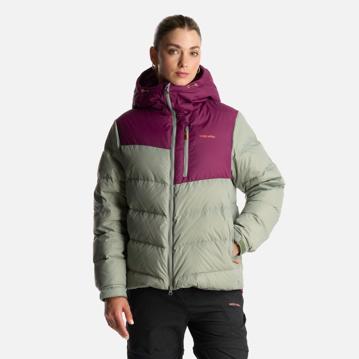 HAKA HONU - Chaqueta Mujer Campo Base Verde Claro Haka Honu