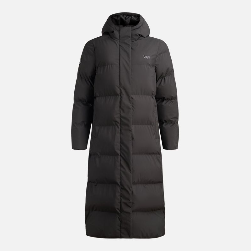 LIPPI - Chaqueta Mujer Long And Warm Steam Pro Hoody Jacket Negro Lippi