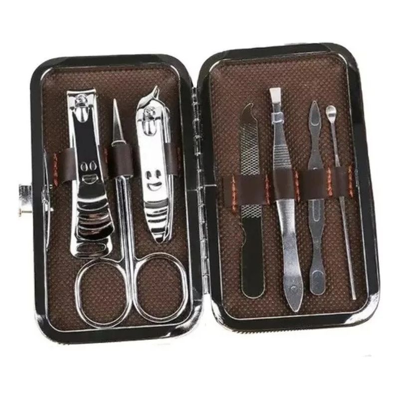 GENERICO - Set Manicure 7 Piezas Herramientas Corta Uñas Profesional