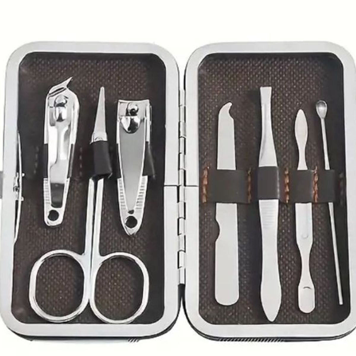 GENERICO - Set Manicure 7 Piezas Herramientas Corta Uñas Profesional