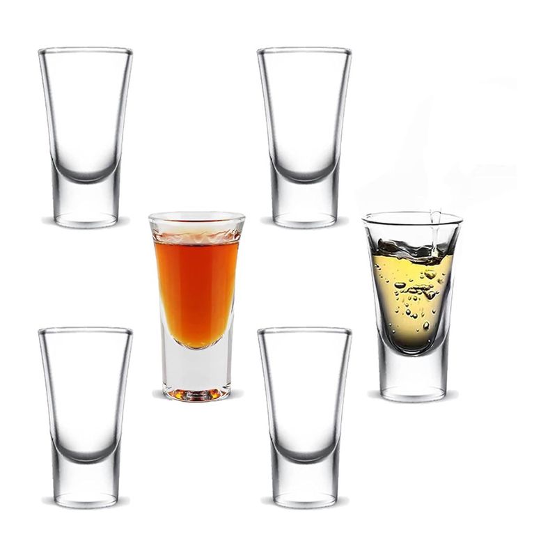 GENERICO - SET DE 6 VASOS DE VIDRIO TRAGOS TEQUILA