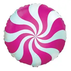 GENERICO - Globo Diseño Molino de Viento - Fucsia y Blanco