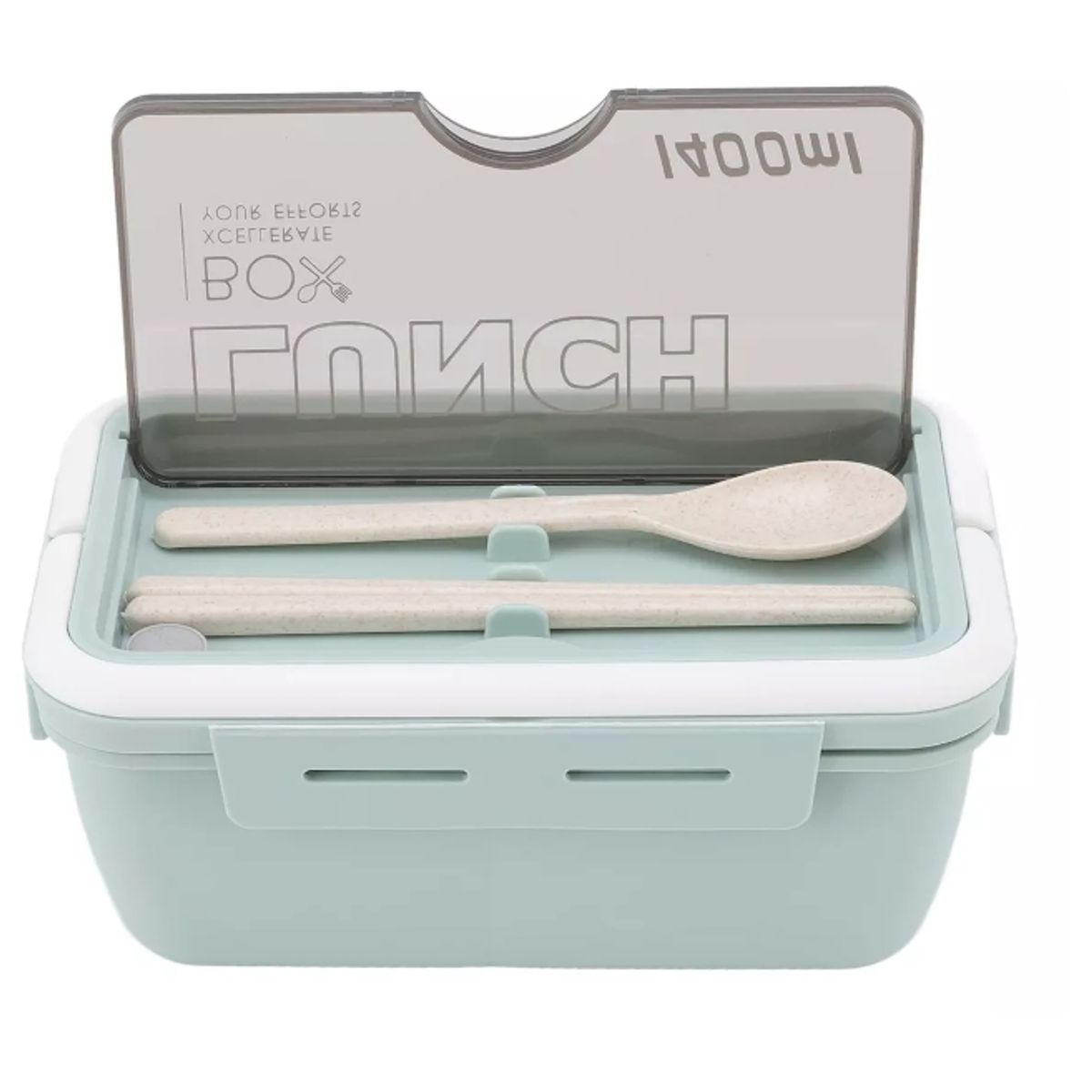 GENERICO - Fiambrera Para Microondas Bento Box Contenedor De 1400 Ml