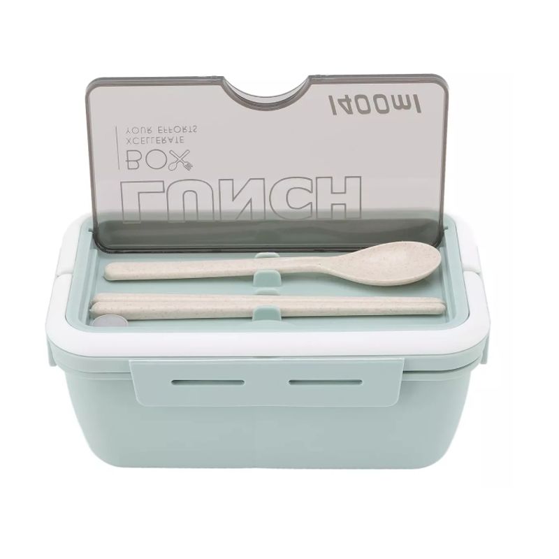 GENERICO - Fiambrera Para Microondas Bento Box Contenedor De 1400 Ml