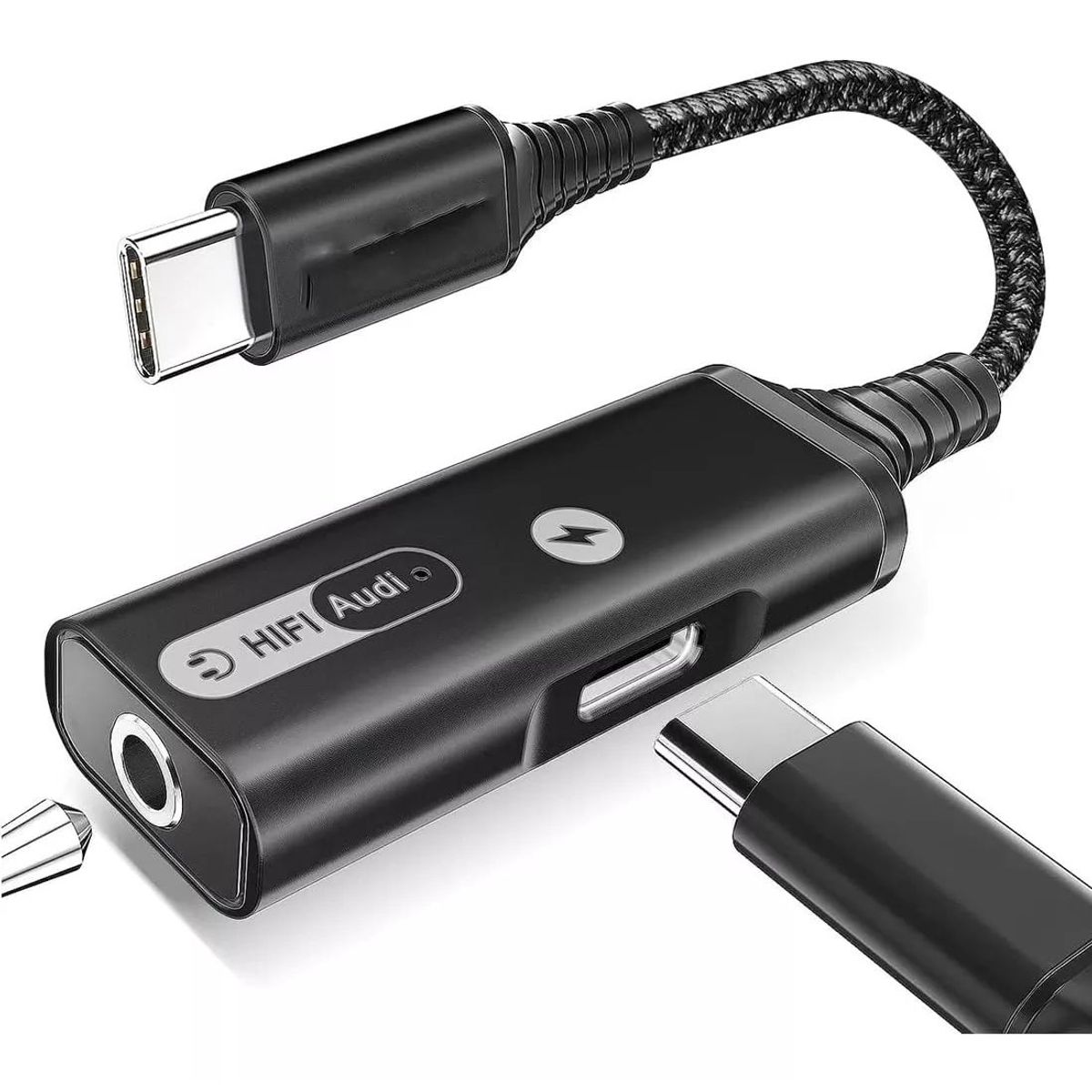 KUANGYE - Adaptador de Audio USB-C 2 en 1,Usb Tipo C A  Jack 3.5mm,para Samsung