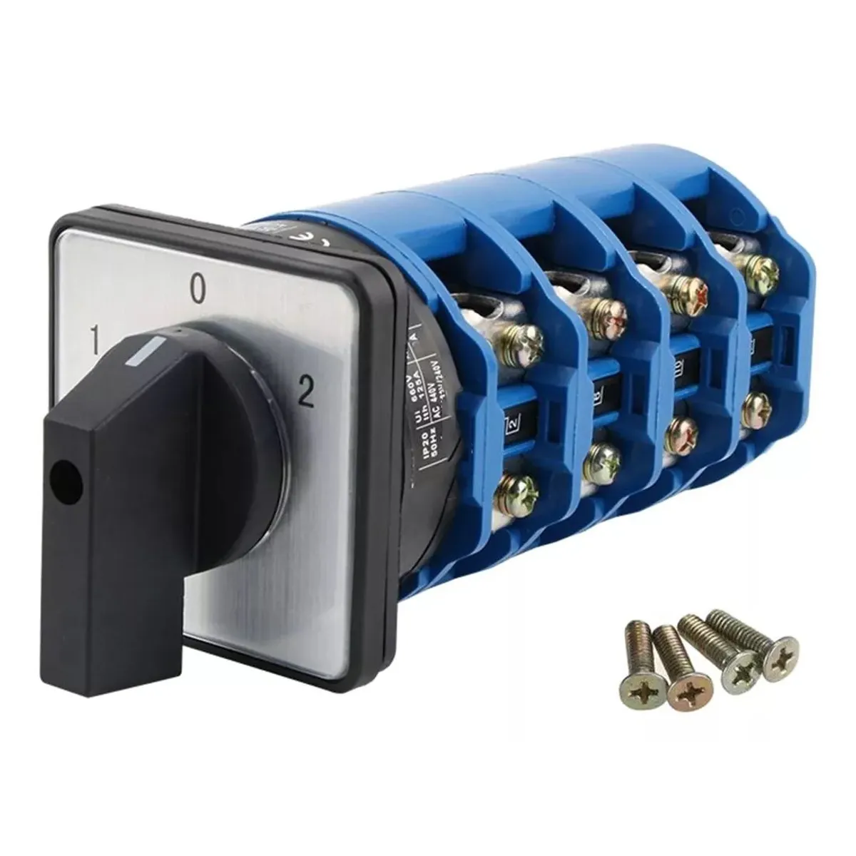 KUANGYE - Selector Pacco 3 Posiciones 125a Conmutador 4polo Tetrapolar