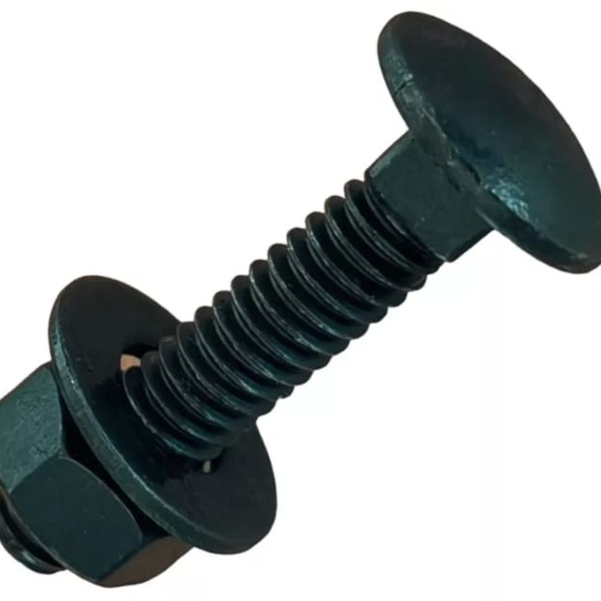 GENERICO - Perno Coche 14X2 12 Con Tuerca Y Golilla Negra 50 Unidades