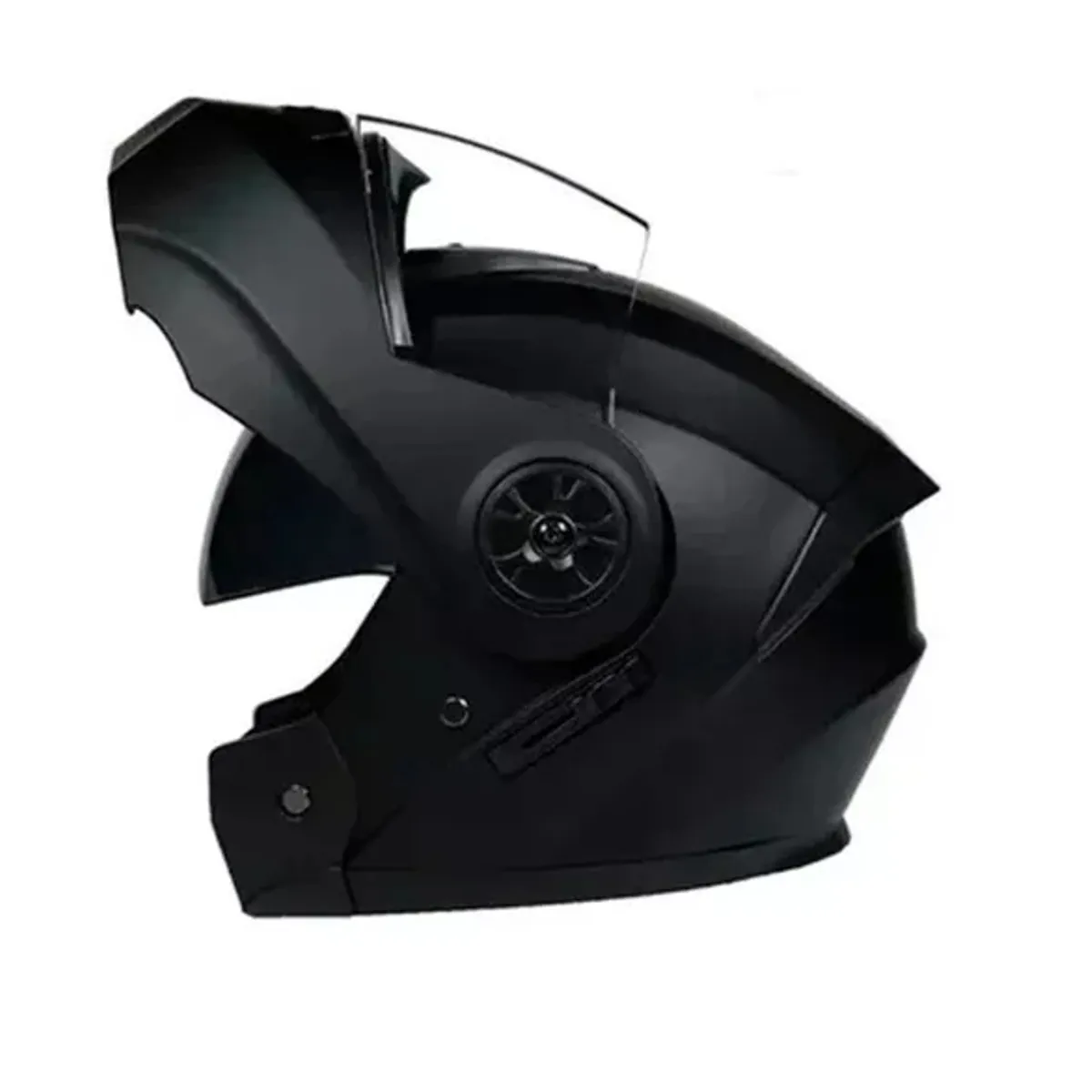 GENERICO - Casco para moto FGN 862 negro brillante abatible talla L