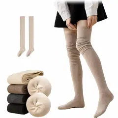 EVERSO - Pack 6 Medias Bucaneras Calcetines Largas Sobre La Rodilla