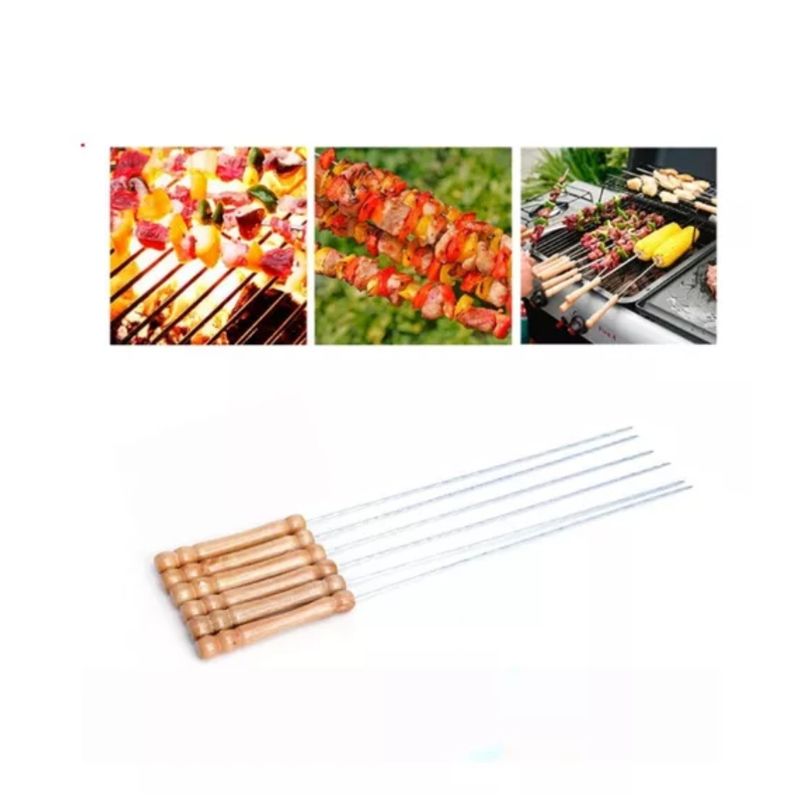 GENERICO - Set 20 Brochetas Para Anticucho Alta Calidad