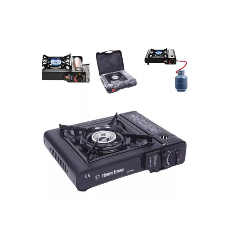 GENERICO - Cocina Portátil A Gas De 3.000 W Con Conexión Dual Y Estuche.