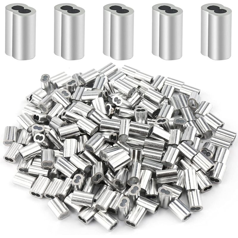 KUANGYE - Casquillo Para Piola O Cable De Acero 2mm O 1/12 200 Und