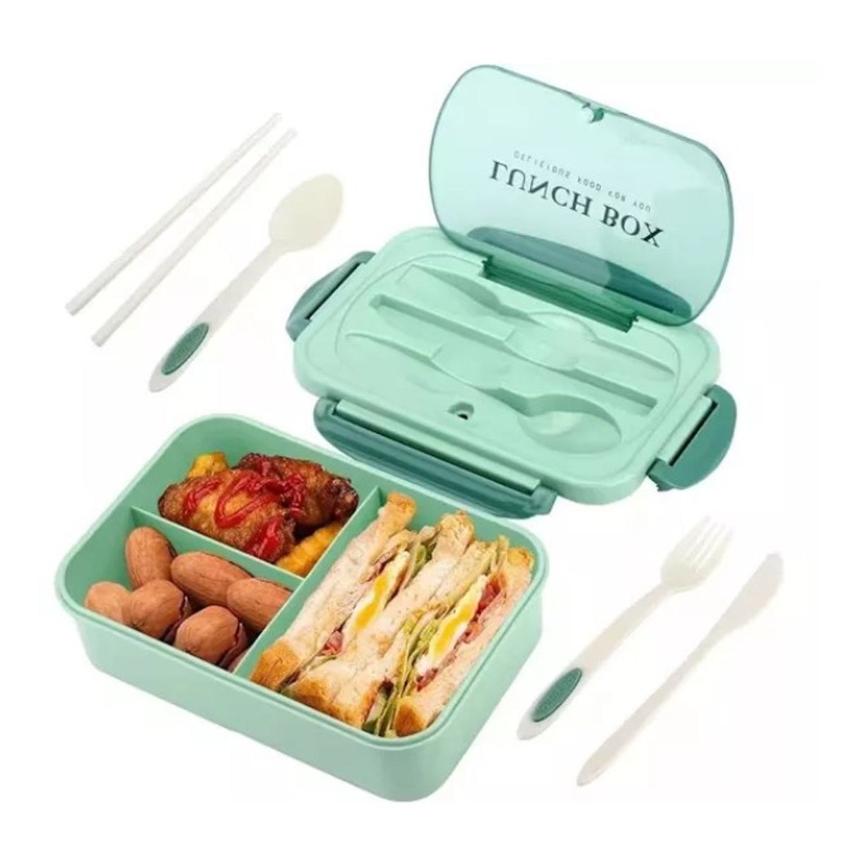 GENERICO - Fiambrera Para Microondas Contenedor De Alimentos Topper