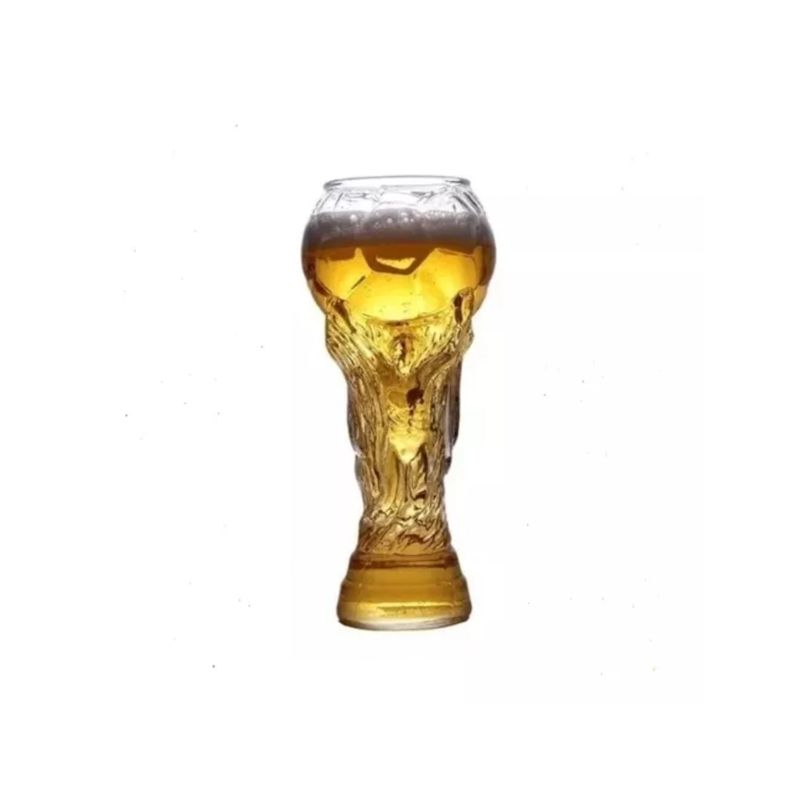 GENERICO - Vaso Cervecero, Líquidos Forma Copa Del Mundo Vidrio 450 M