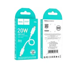 HOCO - CABLE TIPO C A LIGHNTNING 25CM BLANCO