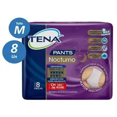 TENA - Pañal Para Adulto Pants Nocturno TALLA G 8 UNIDADES